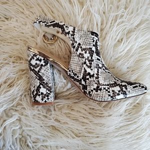 Snake skin heels